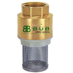 HH12X黄铜带网底阀