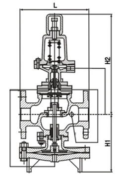 25P先导薄膜式蒸汽减压阀结构图