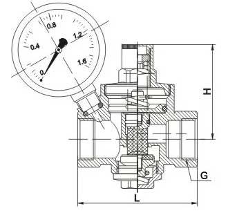 黄铜减压阀结构图