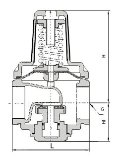 AD型不锈钢支管减压阀结构图