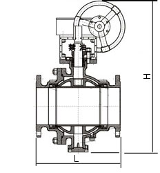 氧气专用铜球阀结构图
