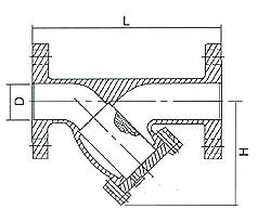 Y型过滤器结构图
