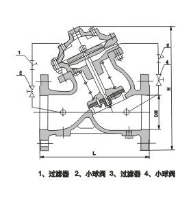 JD745X多功能水泵控制阀结构图