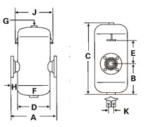 AS型汽水分离器结构图