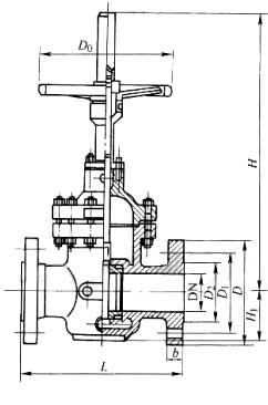 平板闸阀结构图