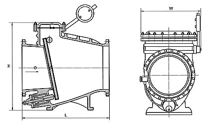 HH44X微阻缓闭止回阀结构图